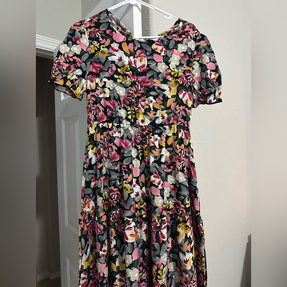 Floral Short Sleeve Dress